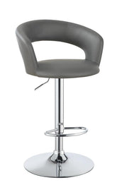 Coaster Barraza 29" Adjustable Height Bar Stool Grey and Chrome Model 120397